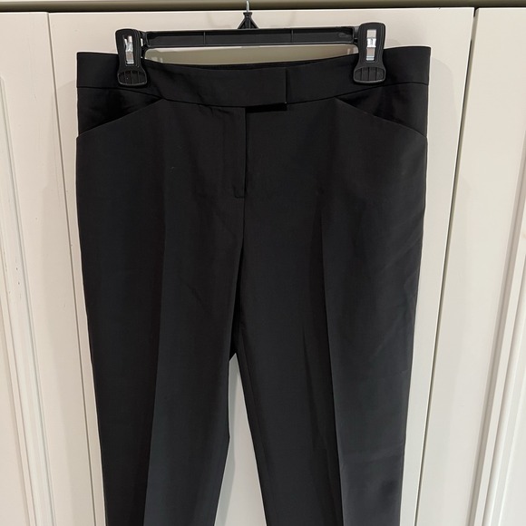 Lafayette 148 Black Wool Irving‎ Dress Pants Minimalist Career Capsule Wardrobe - Picture 2 of 9